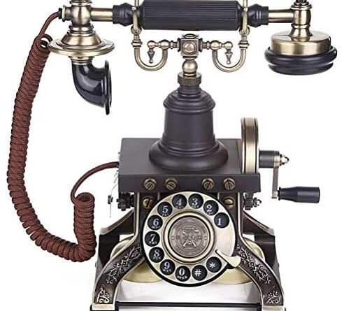 LXZSP Téléphone Fixe rétro Téléphone rétro avec Cadran Rotatif Ancien téléphone  Fixe Antique Ménage Vintage avec Haut-Parleur Téléphone Rotatif en métal  Creative - ThePressFree