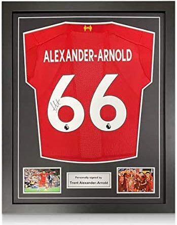 Alexander Chemise Liverpool signée Trent Alexander-Arnold Cadre standard 